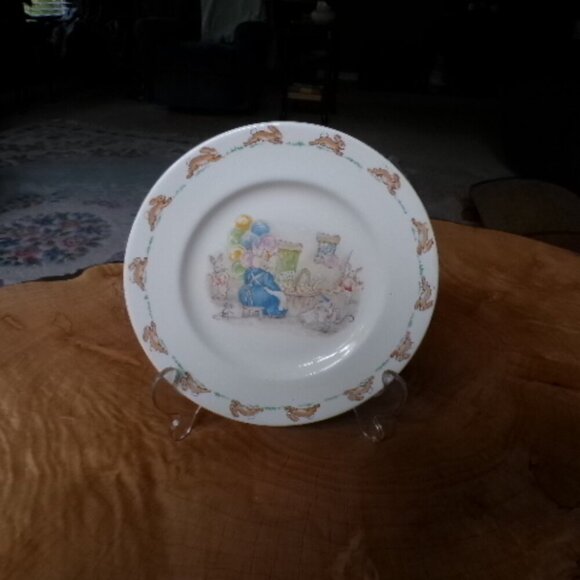 Vintage 1954 Orange Vendor Bunykins plate | Easter | Spring - Picture 3 of 10